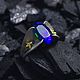 Blue Orchide ring with Opal, Rings, Moscow,  Фото №1