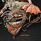Колье ручной работы из меди и камней варисцита Мэри Поппинс. Колье. Наталья Щербина. Украшения из меди.. Ярмарка Мастеров.  Фото №4