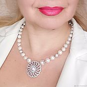 Украшения handmade. Livemaster - original item Necklace . natural pearls. Handmade.