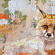 Picture oil paints on canvas. Bright Fox Animals Fox. Pictures. pirogov-maxim. My Livemaster. Фото №4