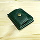 Wallet small leather. Emerald Crazy Horse. Wallets. Bags and accessories. Alexandra (SSbagS). My Livemaster. Фото №5