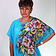 Туника  "Olga " батик, ручная роспись. Туники. BatikStyle. Ярмарка Мастеров.  Фото №5