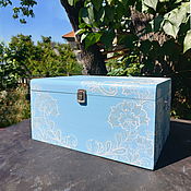 Работы для детей, handmade. Livemaster - original item Baptismal chest, baptismal box. Handmade.