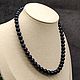 Women's beads made of natural natural black pearls. Beads2. Iz kamnej. Ярмарка Мастеров.  Фото №5