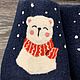 Валяные тапочки, шерсть, темно-синий, Hello Winter. Тапочки. Эльвира, Felt studio ElViRa. Интернет-магазин Ярмарка Мастеров.  Фото №2