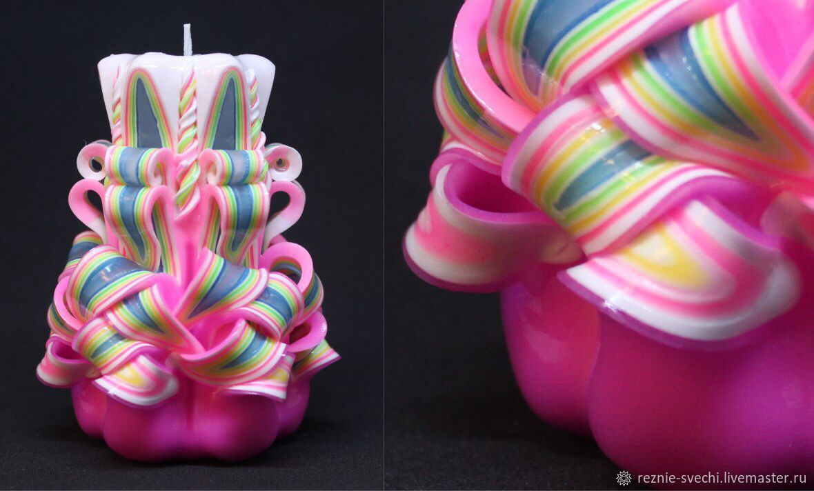 Carved candle 11 cm. Can also buy carved candles wholesale купить на Ярмарке Мастеров