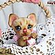 Коты и кошки ручной работы. Кот тедди.
Котик Кремка Мороженкина мини тедди. Серия Кармашкины. 10см
Зевкина Ольга. Ярмарка Мастеров.
