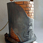 Канцелярские товары handmade. Livemaster - original item The old wall. Pencil. Ceramics. rat. symbol of the year.. Handmade.