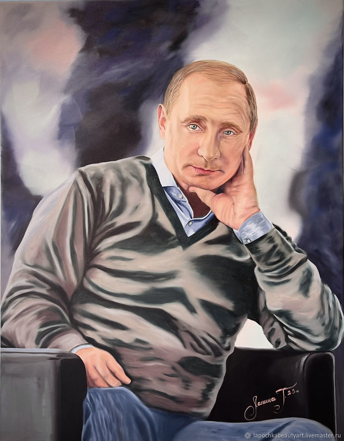 Портрет маслом на холсте по фотографии на заказ в Москве | Портрет и другие картины маслом