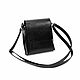  Handbag women's leather black Emilia Mod. C86-911. Crossbody bag. Natalia Kalinovskaya. Online shopping on My Livemaster.  Фото №2