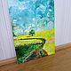 'Yellow field.Sunny Noon 'Oil on canvas. Pictures. Anji's favourite pictures (anzhela-a). Online shopping on My Livemaster.  Фото №2