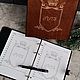 Ежедневник кожаный с гравировкой, именными страницами и ручкой. Подарки на 23 февраля. Студия Подарков 'JoyPodarok'. Ярмарка Мастеров.  Фото №6