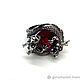 Ring with dragons ruby silver. Hard bracelet. Urbanstyle. Online shopping on My Livemaster.  Фото №2