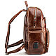 Order Leather backpack 'Dionysus' (brown wax). Russian leather Guild. Livemaster. . Backpacks Фото №3