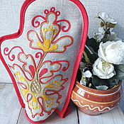 Для дома и интерьера handmade. Livemaster - original item Potholder Russian embroidery fig 951. Handmade.
