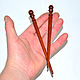 Hairpin clip (pair) made of mahogany H4. Hairpins. ART OF SIBERIA. My Livemaster. Фото №5