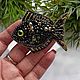 Brooch-pin: Fish jewelry made of beads and crystals as a gift, Brooches, Kaliningrad,  Фото №1