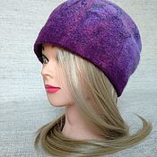 Аксессуары handmade. Livemaster - original item Felted women`s winter hat. Handmade.