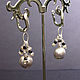Earrings with pearls Kasumi 'Silver dew'. Earrings. Ludmila-Stones (Ludmila-Stones). My Livemaster. Фото №6
