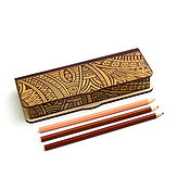 Канцелярские товары handmade. Livemaster - original item Box pencil case. Hard wood. Handmade.