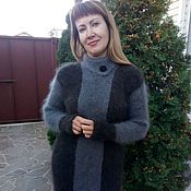 Одежда handmade. Livemaster - original item Dress knit fur Irene. Handmade.