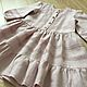 Linen dress for girls 'blossom'. Childrens Dress. LINEN STYLE. Online shopping on My Livemaster.  Фото №2