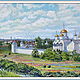 Elena Shvedova Picture makom Space.Suzdal` ( canvas on cardboard, oil paint) 30 x 40, 2016, the frame is not decorated. can help with the design. photo in a frame for example.
