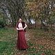 Юбка теплая длинная терракотовая трапеция на флисе. Юбки. Милена. Ярмарка Мастеров.  Фото №4