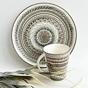 Посуда handmade. Livemaster - original item teacups: Big tea couple Winter is coming. Handmade.