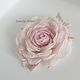 FABRIC FLOWERS Brooch flower chiffon rose ' Lovely Bride'. Brooches. fioridellavita. My Livemaster. Фото №5