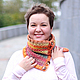Шарф-снуд ЛИСТОПАД. Снуды. BigCityKnit. Интернет-магазин Ярмарка Мастеров.  Фото №2
