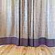 The curtains in the house for living room with brown edging on the bottom edge. Curtains1. Designer-Mart (designer-mart). My Livemaster. Фото №6