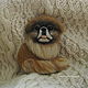 Felted portrait brooch Pekingese. Brooches. Mnekonki Patsorki (patsorki). Online shopping on My Livemaster.  Фото №2