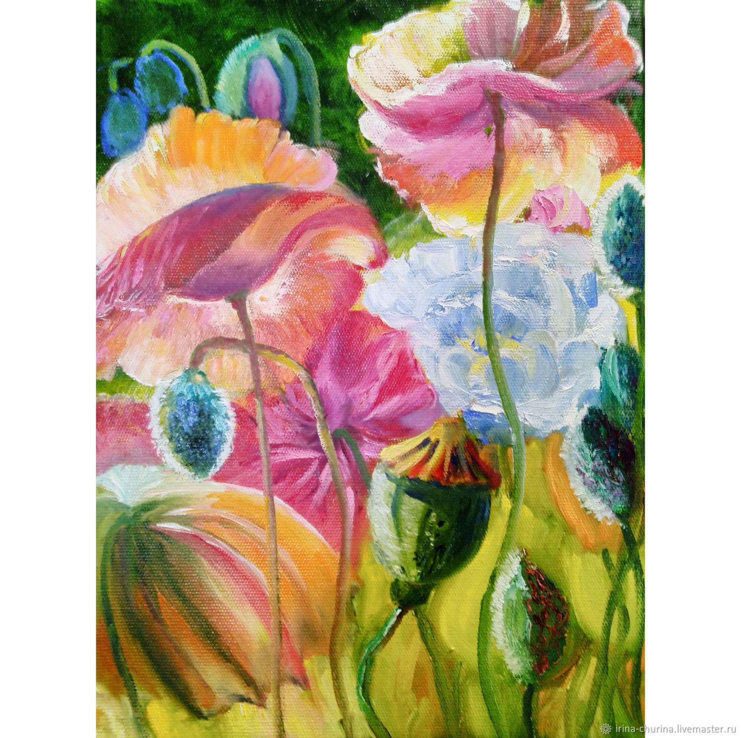Painting: poppies flowers 'World of flowers', Pictures, Rostov-on-Don,  Фото №1