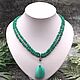 Natural amazonite. Amazonite necklace with pendant, Necklace, Moscow,  Фото №1