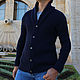 Men's jackets: Men's cardigan with buttons blue, Jackets for men, Yerevan,  Фото №1