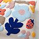 Almohada decorativa Bordada con flor Azul. Pillow. Bunniess and friends (toys-for-kids). Интернет-магазин Ярмарка Мастеров.  Фото №2