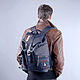Mens leatter backpack Aviator "Air Racer", Men\\\'s backpack, St. Petersburg,  Фото №1