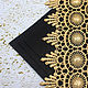 Felt: Embroidery base Black 15h15 cm thickness 1 mm, Felts, Solikamsk,  Фото №1