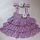 Order Baby dress with headband 'lilac'. Galina-Malina (galina-malina). Livemaster. . Childrens Dress Фото №3