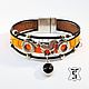 Designer leather bracelet Art:18000001, Bead bracelet, Prague,  Фото №1