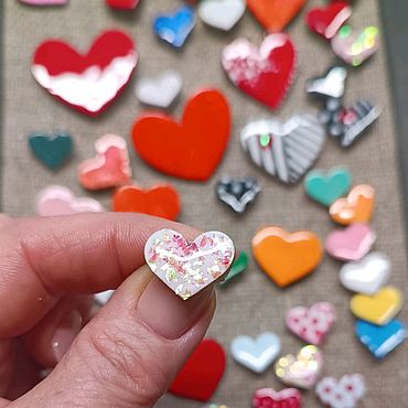 Украшения ручной работы. Ярмарка Мастеров - ручная работа Сердечко mini Брошка. Handmade.