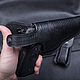 Кобура кожаная авторской работы для Beretta 92. Подарки для охотников и рыболовов. AceLeather.ART. Ярмарка Мастеров.  Фото №5