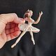 Ватная елочная игрушка Балерина. Елочные игрушки. Ватные игрушки Ольги Рыжковой. Ярмарка Мастеров.  Фото №4