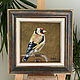 Goldfinch. Oil painting. Gift. Pictures. White swan. My Livemaster. Фото №4