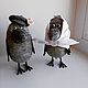 A couple of crows ' Here comes the summer!'. Felted Toy. lilu. Online shopping on My Livemaster.  Фото №2