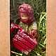 Заказать Ёлочная ватная игрушка Малышка с санками. Картины для Души (Галина Кокина). Ярмарка Мастеров. . Елочные игрушки Фото №3