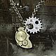 Steampunk 'Gear' pendant (watch movement chain, pendant). Subculture decorations. Neformal-World. My Livemaster. Фото №5