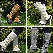Аксессуары handmade. Livemaster - original item Leg warmers: Fashionable Woolen leggings 