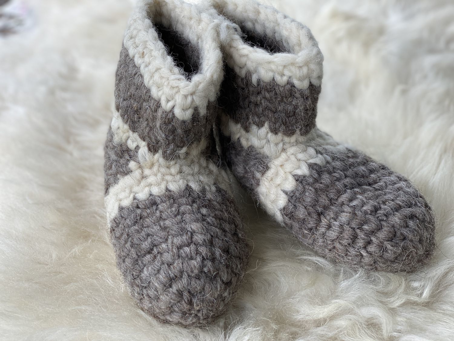 Woolen hand knitted slippers, Slippers, Nalchik,  Фото №1